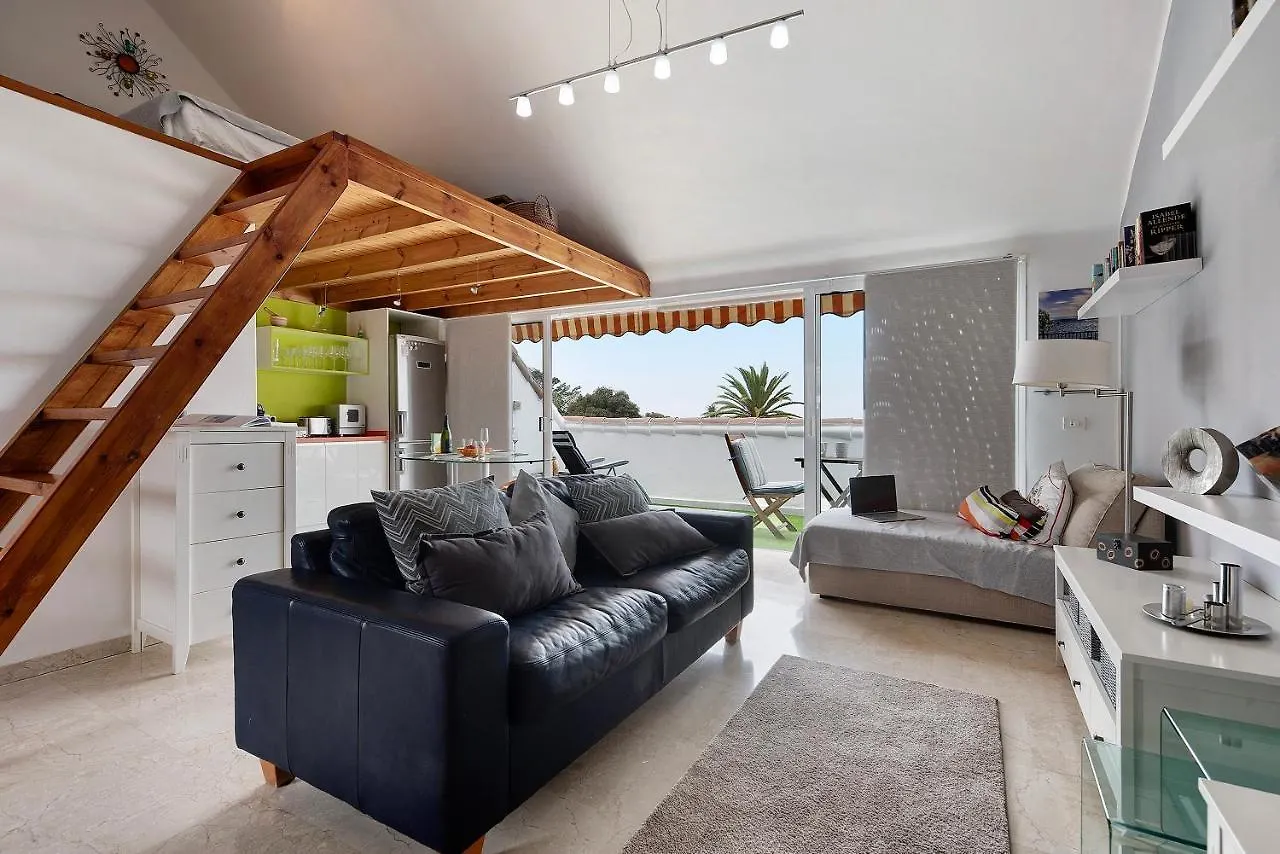 公寓 拉克鲁斯Atico Sunset Loft Terraza Y Piscina公寓